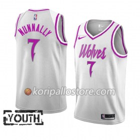 Minnesota Timberwolves James Nunnally 7 2018-19 Nike Valkoinen Lasten Pelipaidat Swingman